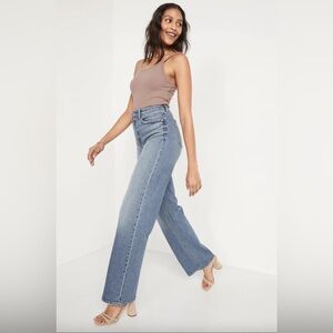 Old Navy NWOT Sky High A Line Jeans - wide leg, light wash jeans